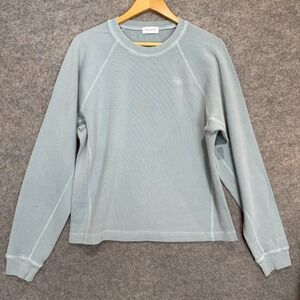 John‎ Elliott Thermal Sweatshirt Shirt Mens Medium 2 Blue Heavy Textured Knit